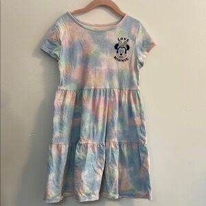 Disney Minnie Mouse dress tiered tie dye